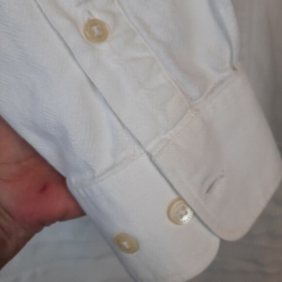 CUTTER & BUCK DRESS SHIRT MEN'S XL WHITE BUTTON DOWN COLLARED POCKET LONG SLEEVE - Picture 5 of 10